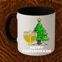 Happy Chrismukkah Funny Hanukkah And Christmas Gift Coffee Mug thumb 2