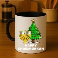 Happy Chrismukkah Funny Hanukkah And Christmas Gift Coffee Mug thumb 4