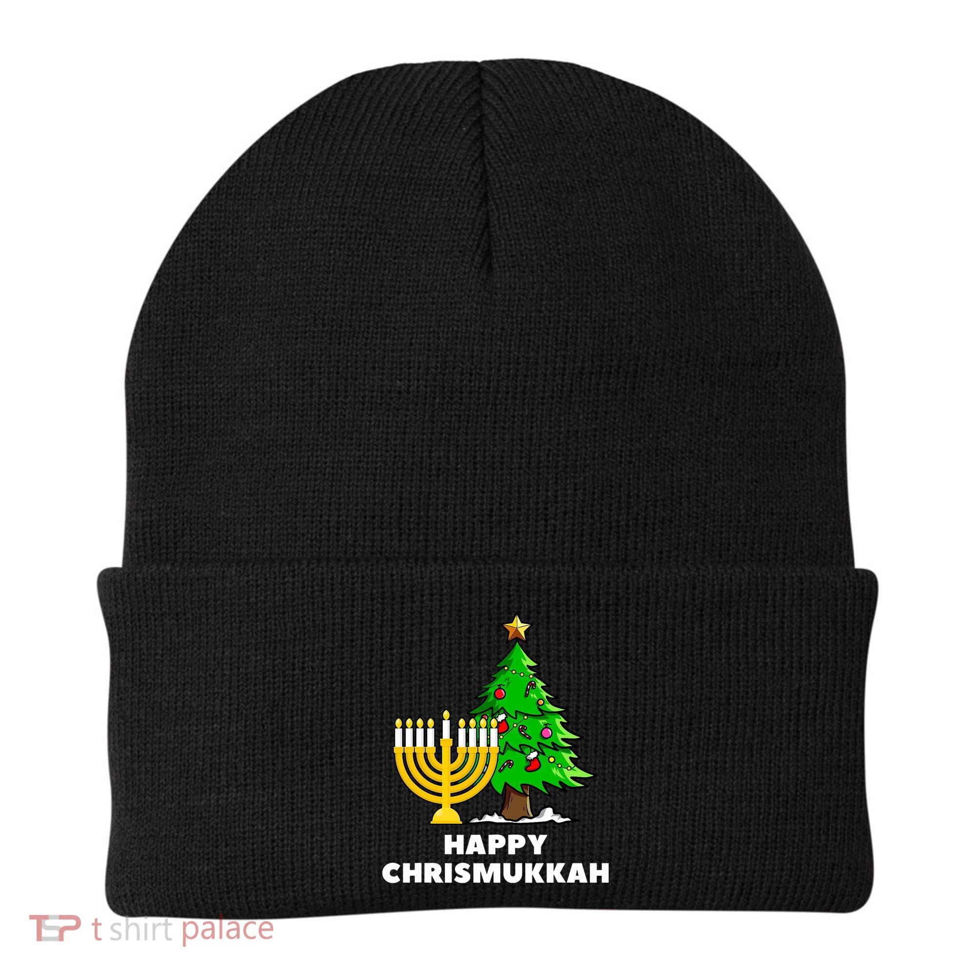 Happy Chrismukkah Funny Hanukkah And Christmas Gift Beanie