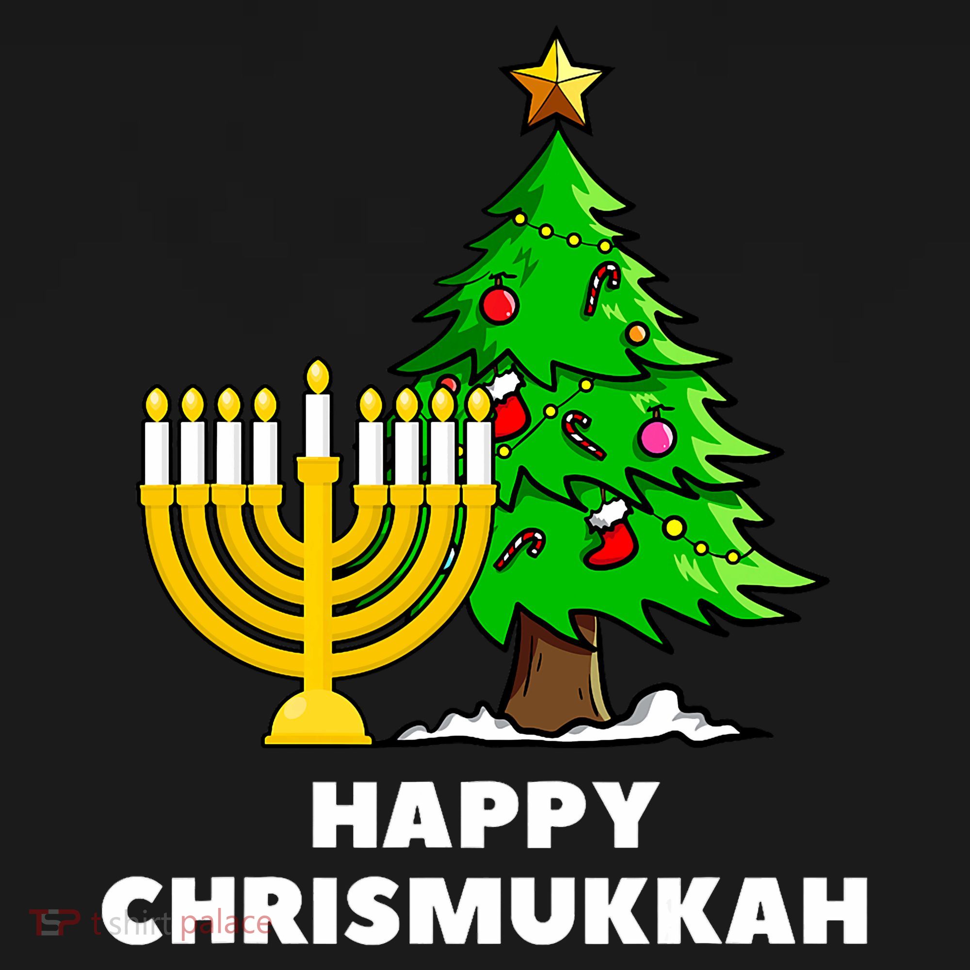 Happy Chrismukkah Funny Hanukkah And Christmas Gift Women's Hoodie
