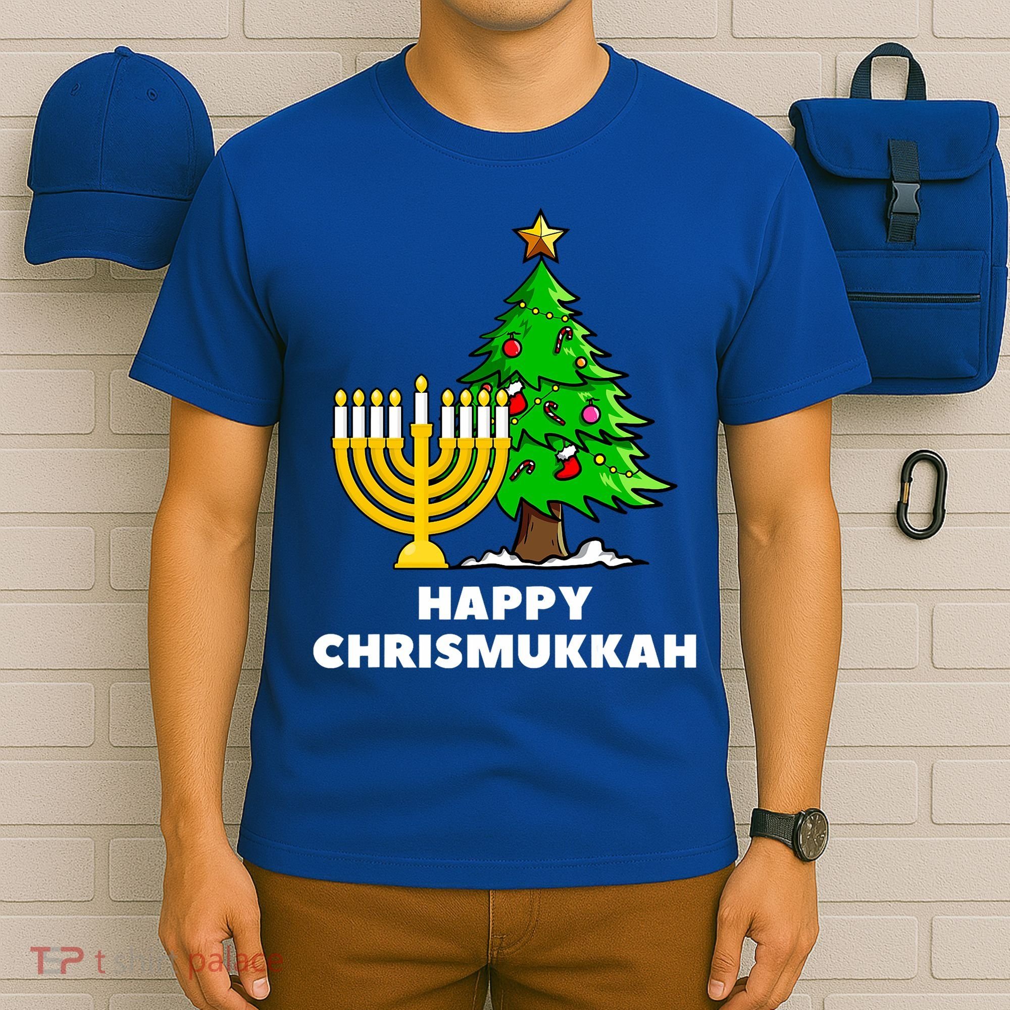 Happy Chrismukkah Funny Hanukkah And Christmas Gift T-Shirt