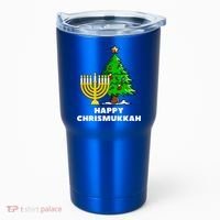 Happy Chrismukkah Funny Hanukkah And Christmas Gift Tumbler thumb 0