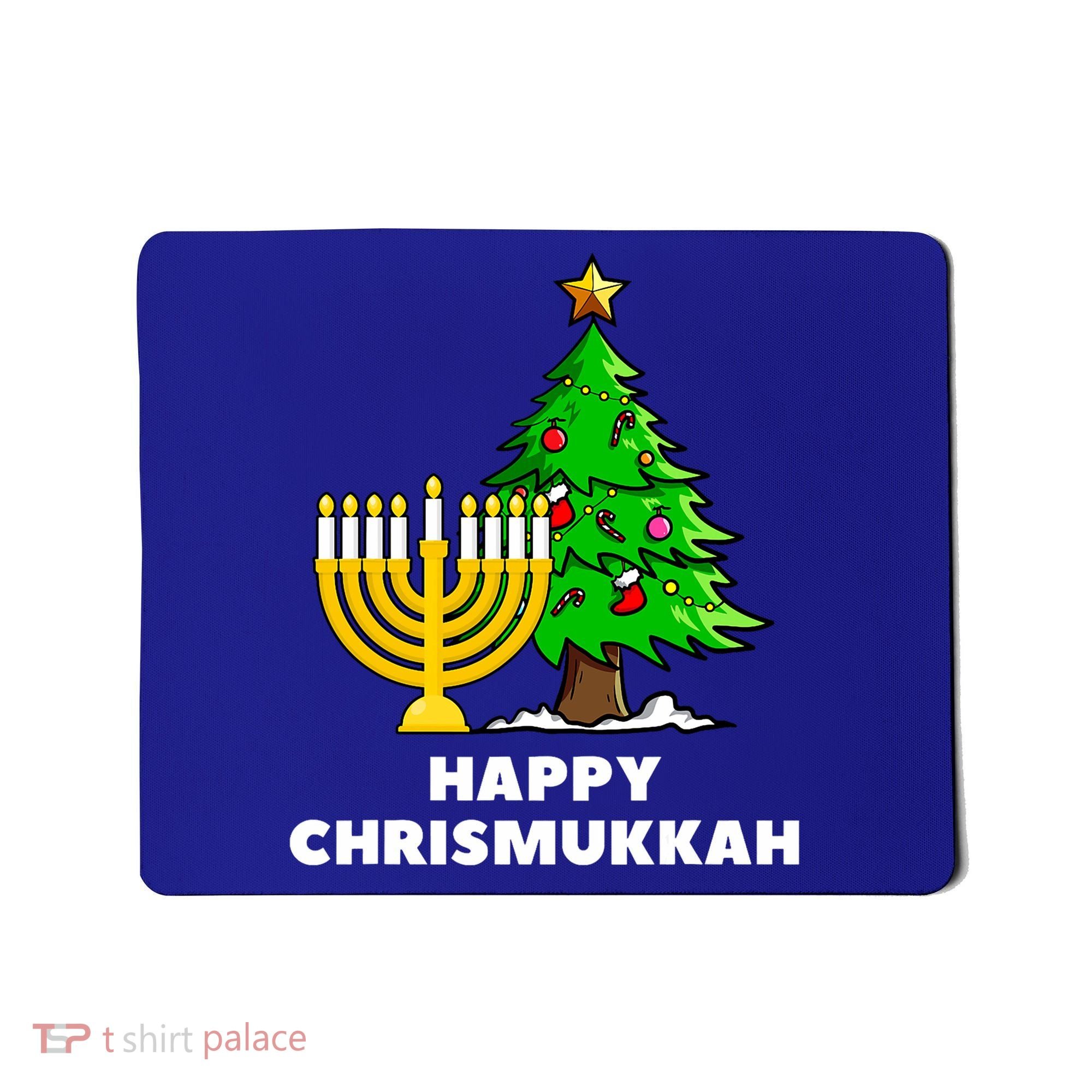 Happy Chrismukkah Funny Hanukkah And Christmas Gift Mousepad