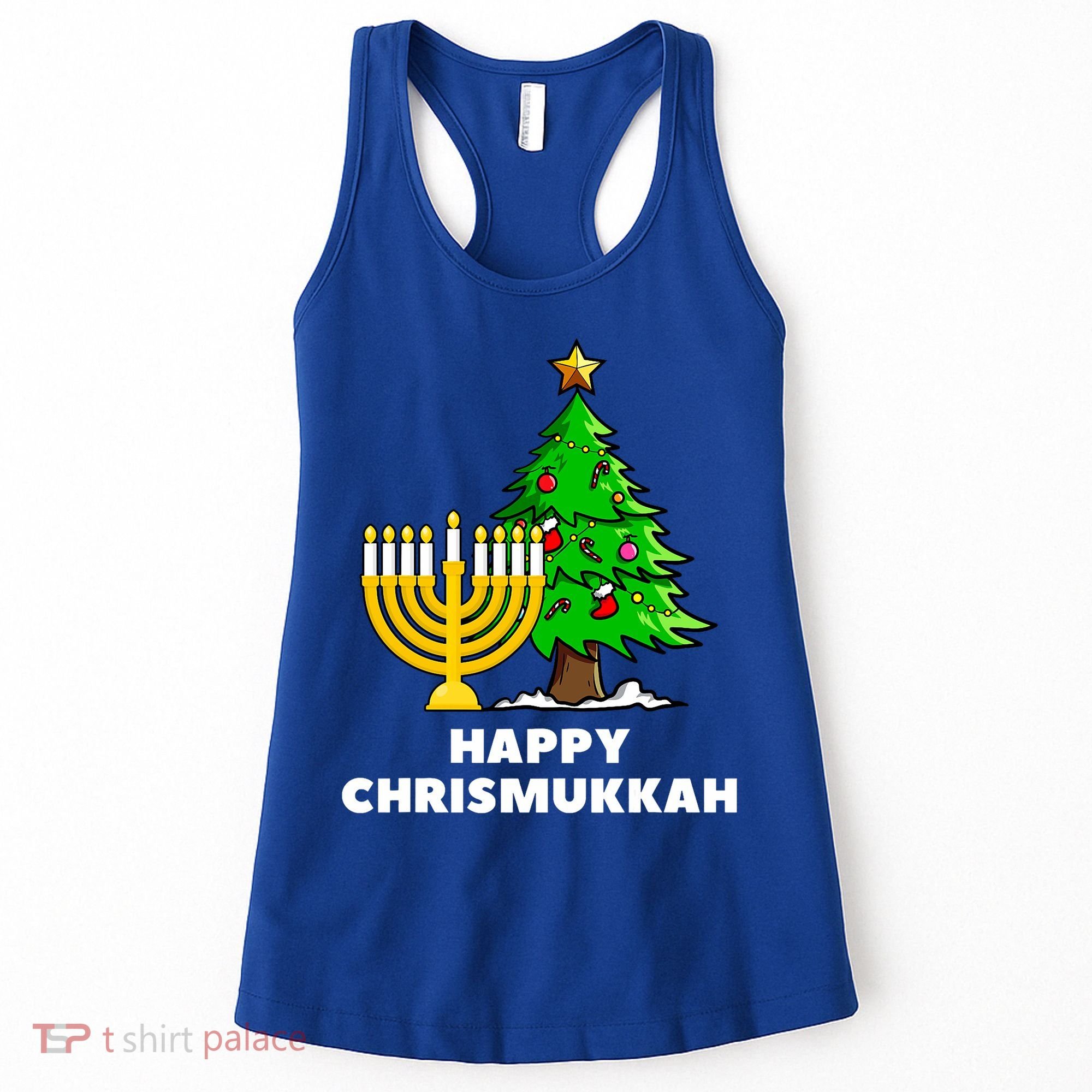Happy Chrismukkah Funny Hanukkah And Christmas Gift Women's Tank Top