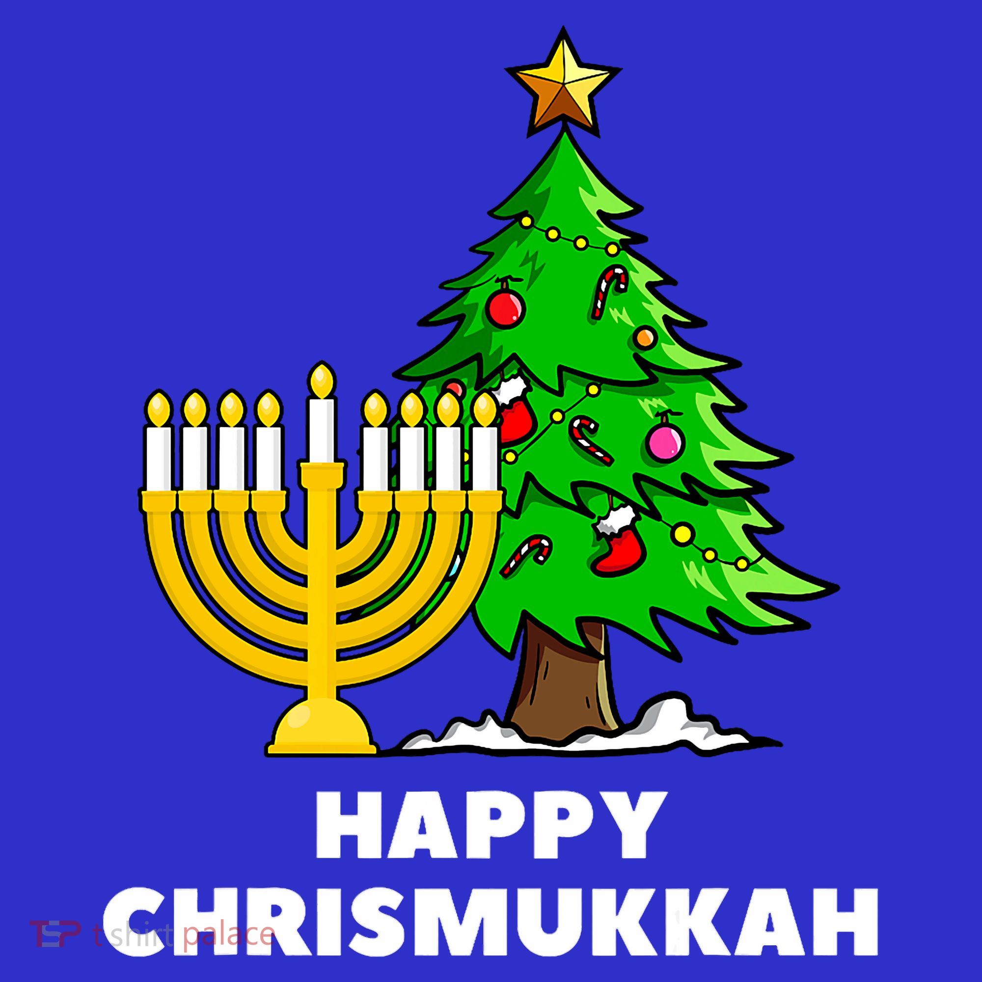 Happy Chrismukkah Funny Hanukkah And Christmas Gift Women's Tank Top