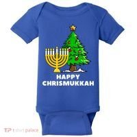 Happy Chrismukkah Funny Hanukkah And Christmas Gift Baby Bodysuit thumb 0