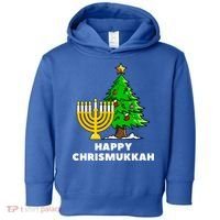 Happy Chrismukkah Funny Hanukkah And Christmas Gift Toddler Hoodie thumb 0