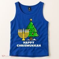 Happy Chrismukkah Funny Hanukkah And Christmas Gift Tank Top thumb 2