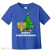 Happy Chrismukkah Funny Hanukkah And Christmas Gift Toddler T-Shirt thumb 0