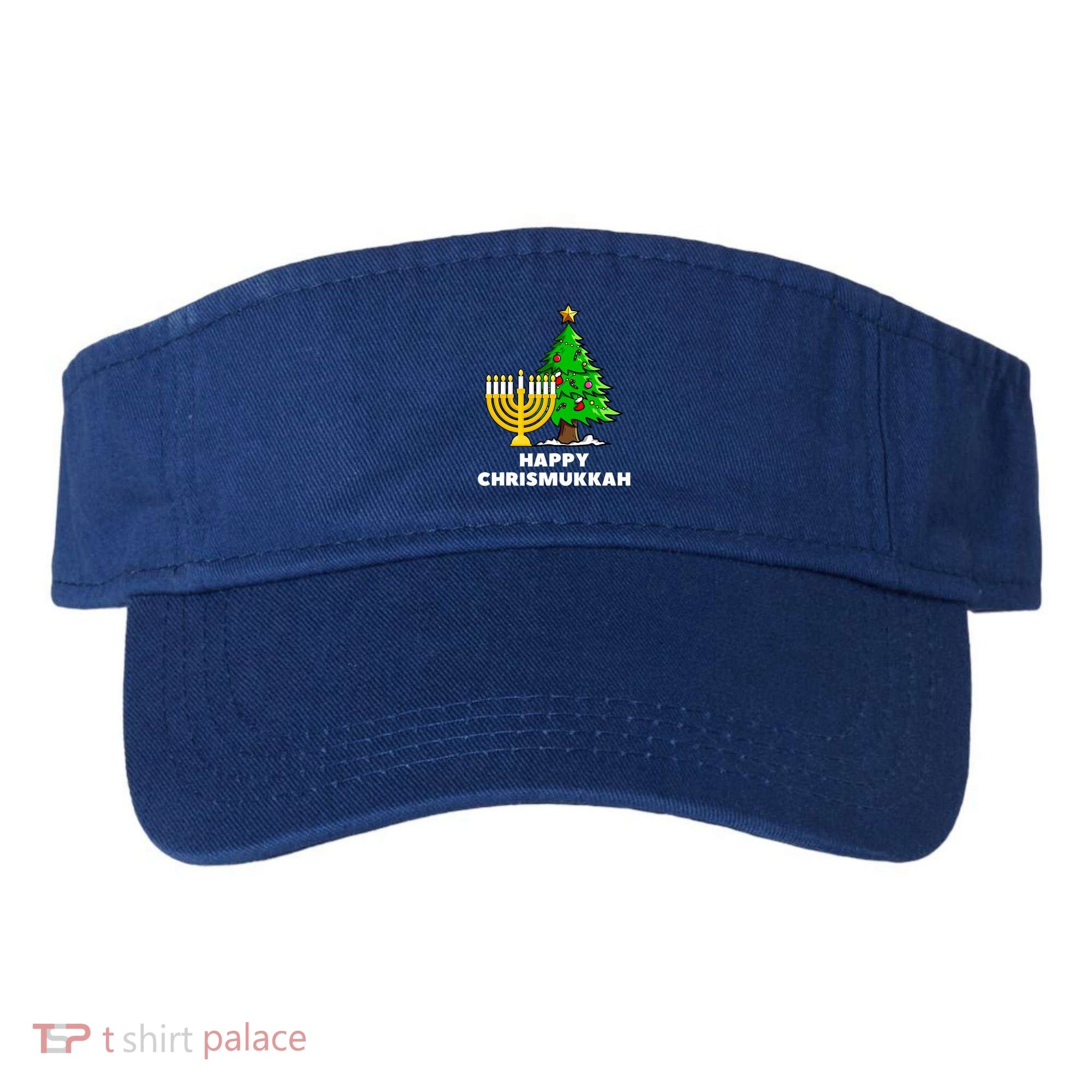 Happy Chrismukkah Funny Hanukkah And Christmas Gift Visor