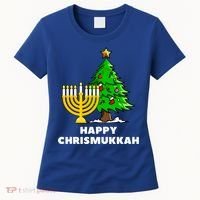 Happy Chrismukkah Funny Hanukkah And Christmas Gift Women's T-Shirt thumb 0