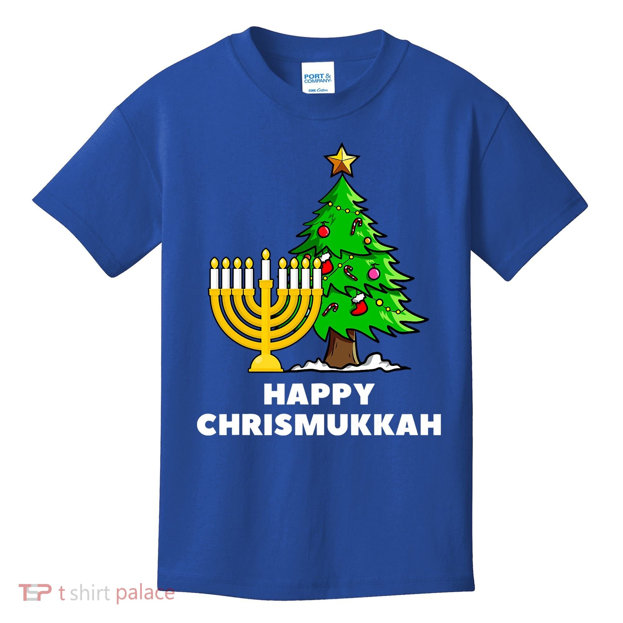 Happy Chrismukkah Funny Hanukkah And Christmas Gift Kids T-Shirt
