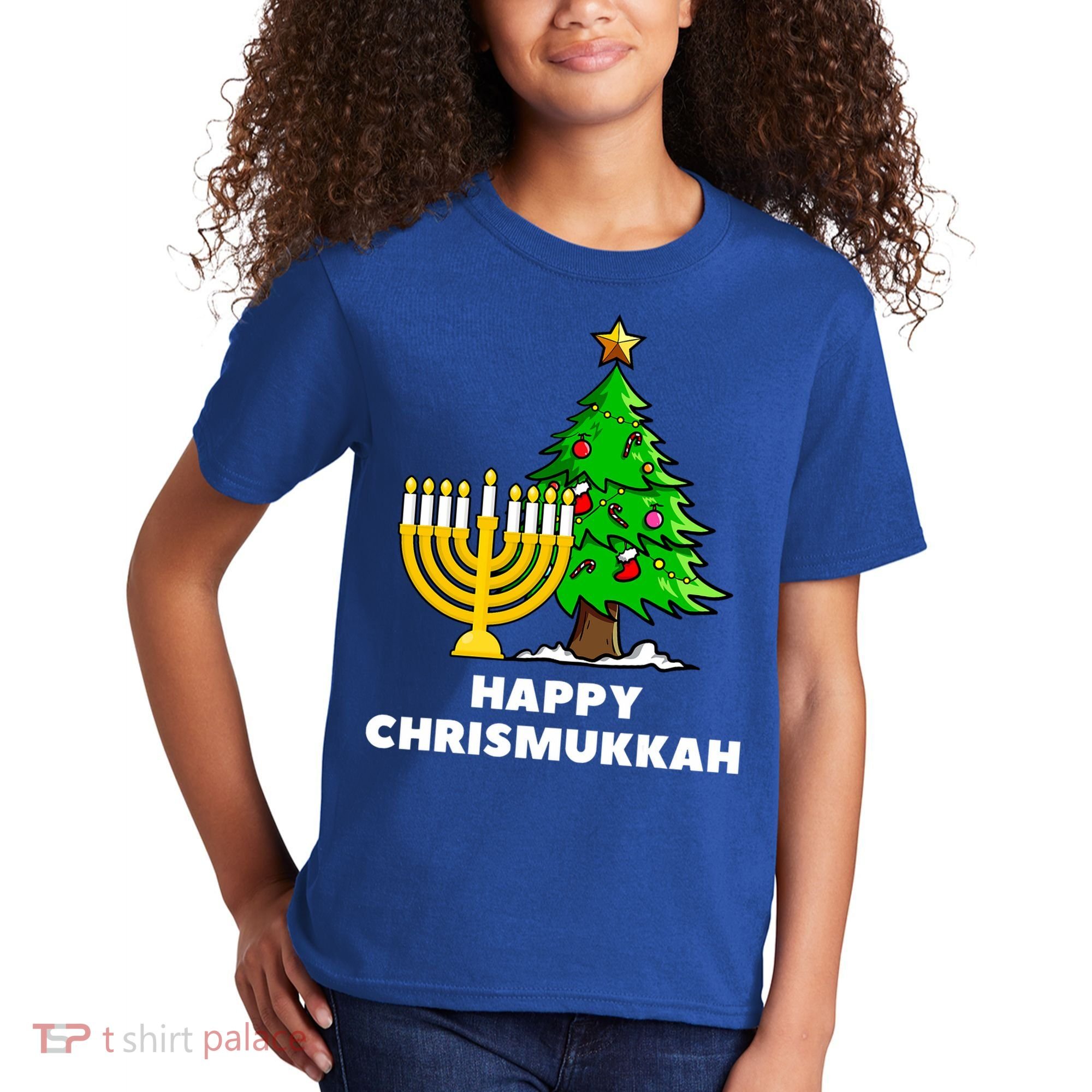 Happy Chrismukkah Funny Hanukkah And Christmas Gift Kids T-Shirt