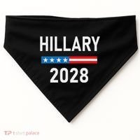 Hillary Clinton For President Hillary Clinton 2028 USA-Made Doggie Bandana thumb 0