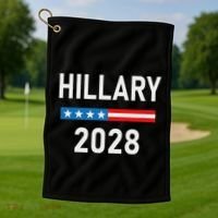 Hillary Clinton For President Hillary Clinton 2028 Golf Towel thumb 1