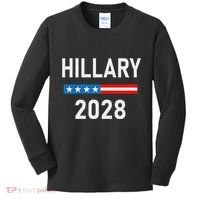 Hillary Clinton For President Hillary Clinton 2028 Kids Long Sleeve Shirt thumb 0