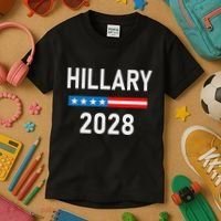 Hillary Clinton For President Hillary Clinton 2028 Kids T-Shirt thumb 3