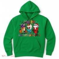 Hallothanksmas Coffee Fall Vibes Cute Halloween Thanksgiving Hoodie thumb 0