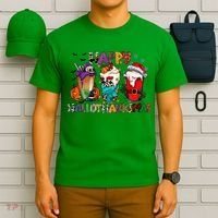 Hallothanksmas Coffee Fall Vibes Cute Halloween Thanksgiving T-Shirt thumb 6