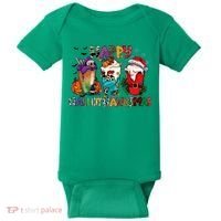 Hallothanksmas Coffee Fall Vibes Cute Halloween Thanksgiving Baby Bodysuit thumb 0