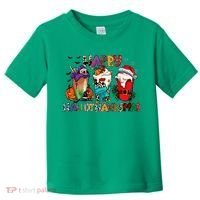 Hallothanksmas Coffee Fall Vibes Cute Halloween Thanksgiving Toddler T-Shirt thumb 0