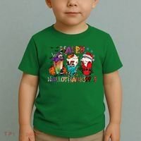 Hallothanksmas Coffee Fall Vibes Cute Halloween Thanksgiving Toddler T-Shirt thumb 2