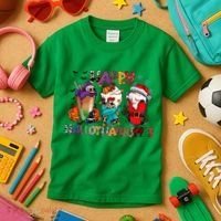Hallothanksmas Coffee Fall Vibes Cute Halloween Thanksgiving Kids T-Shirt thumb 3