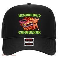 Hemorrhoid Conqueror Funny Meme Dank Weird Joke Women Hat thumb 0