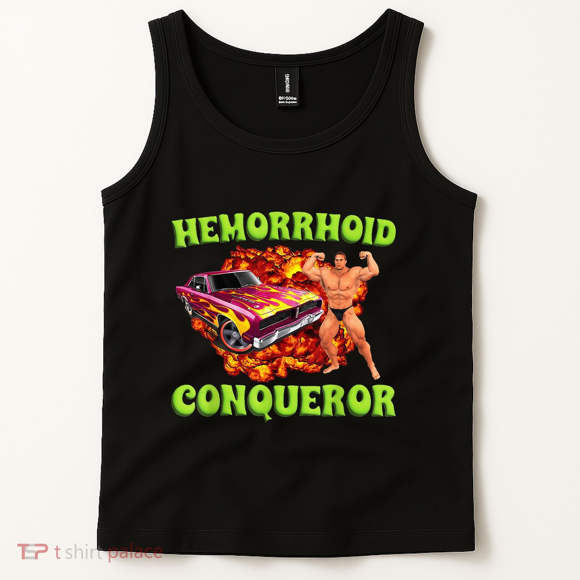 Hemorrhoid Conqueror Funny Meme Dank Weird Joke Women Tank Top