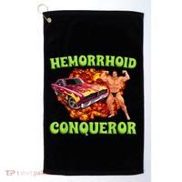 Hemorrhoid Conqueror Funny Meme Dank Weird Joke Women Golf Towel thumb 0
