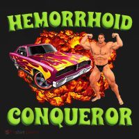 Hemorrhoid Conqueror Funny Meme Dank Weird Joke Women Kids Sweatshirt thumb 2