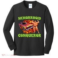Hemorrhoid Conqueror Funny Meme Dank Weird Joke Women Kids Long Sleeve Shirt thumb 0