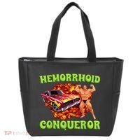 Hemorrhoid Conqueror Funny Meme Dank Weird Joke Women Tote Bag thumb 0