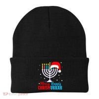 Hanukkah Christmas Funny Merry Happy Chrismukkah Jewish Beanie thumb 0