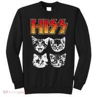 HISS Cat Funny Cats Kittens Rock Music Cat Lover Hiss Sweatshirt thumb 0