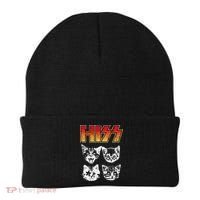 HISS Cat Funny Cats Kittens Rock Music Cat Lover Hiss Beanie thumb 0