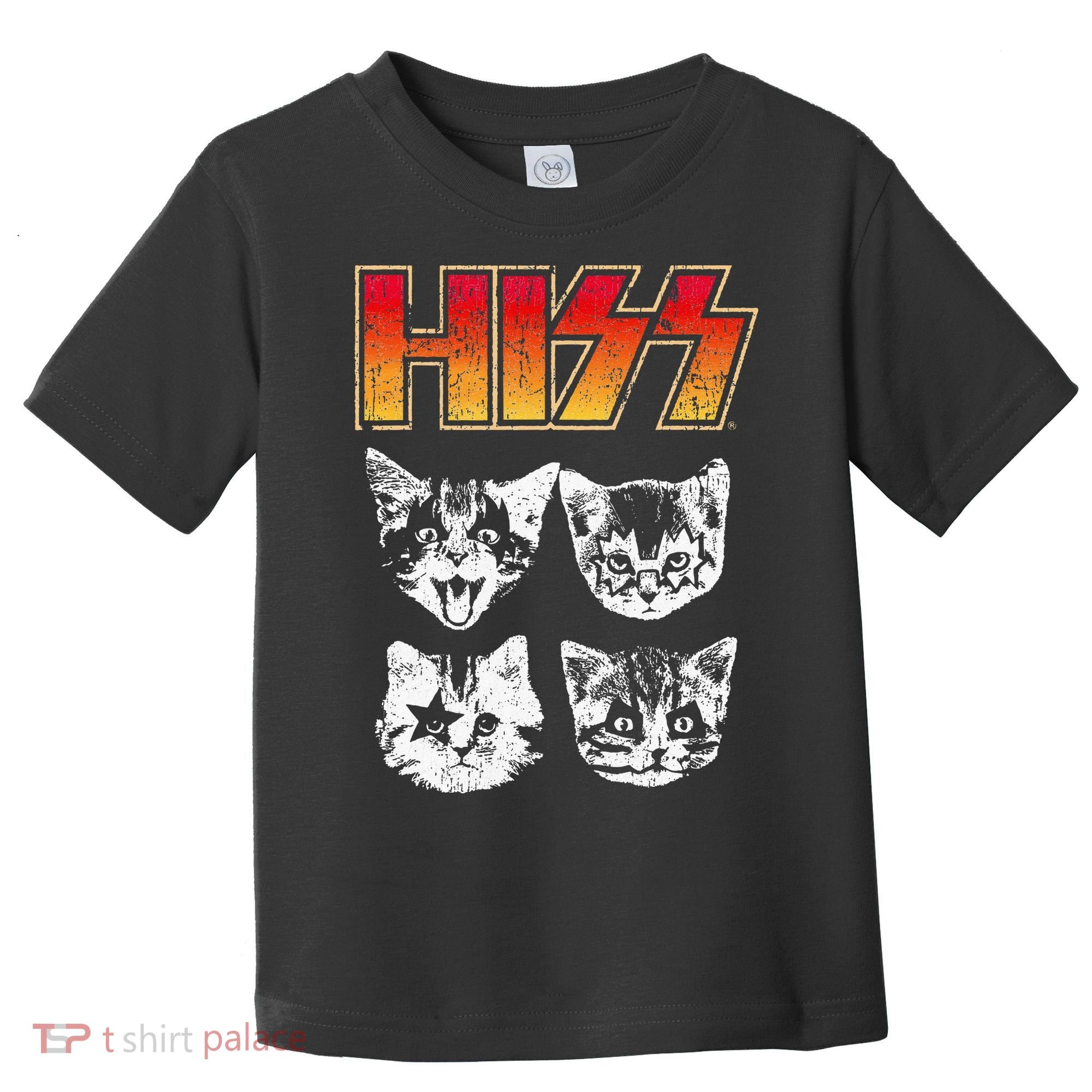 HISS Cat Funny Cats Kittens Rock Music Cat Lover Hiss Toddler T-Shirt