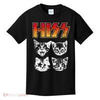 HISS Cat Funny Cats Kittens Rock Music Cat Lover Hiss Kids T-Shirt thumb 0