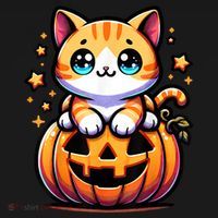 Halloween Cat Funny Fall Pumpkin Cat Lover Cute Tote Bag thumb 4