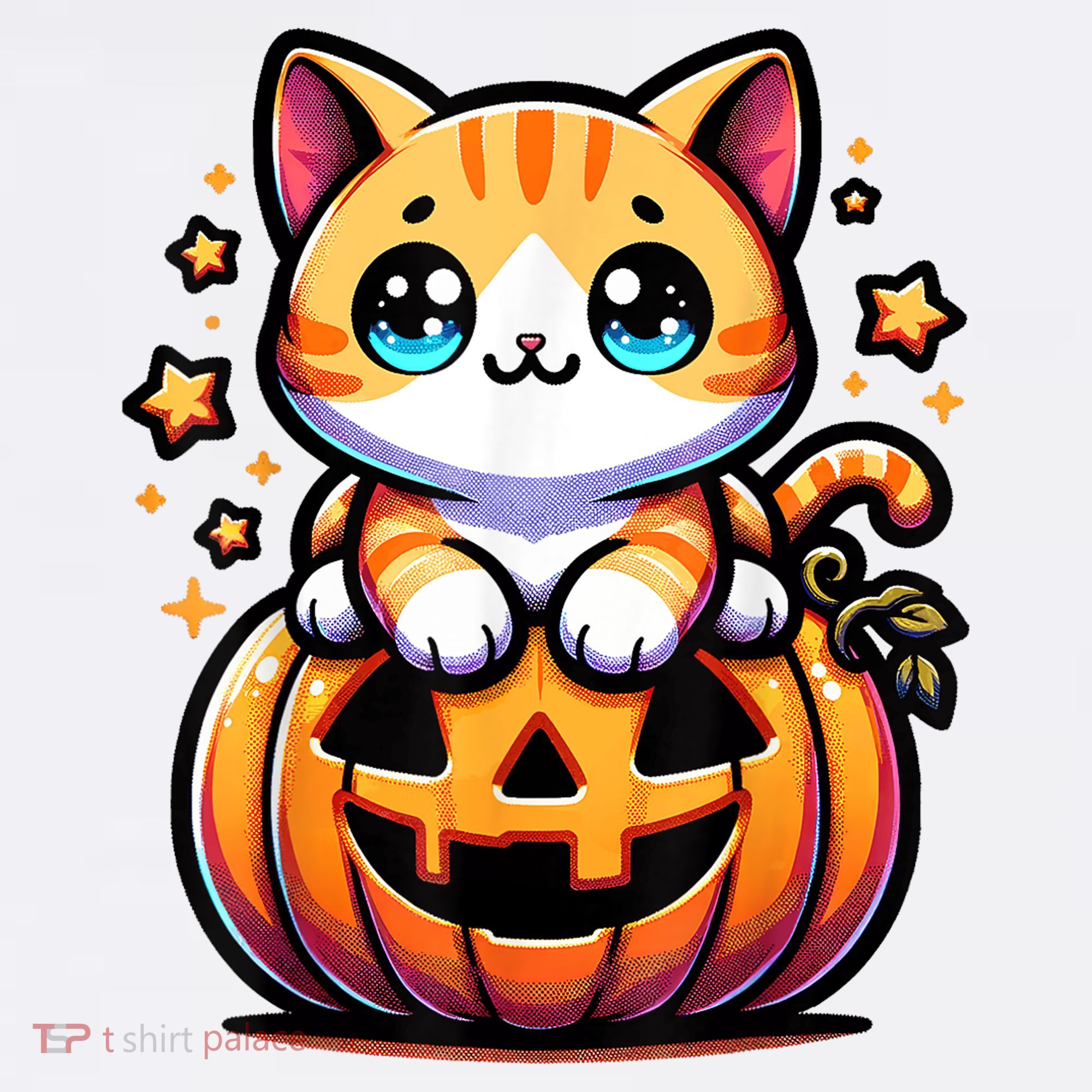 Halloween Cat Funny Fall Pumpkin Cat Lover Cute Ornament