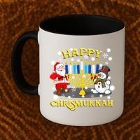 Happy Chrismukkah Funny Hanukkah Christmas Jewish Holiday Coffee Mug thumb 2