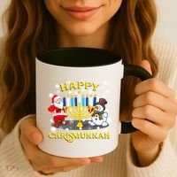 Happy Chrismukkah Funny Hanukkah Christmas Jewish Holiday Coffee Mug thumb 3
