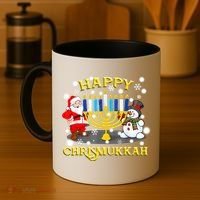 Happy Chrismukkah Funny Hanukkah Christmas Jewish Holiday Coffee Mug thumb 4