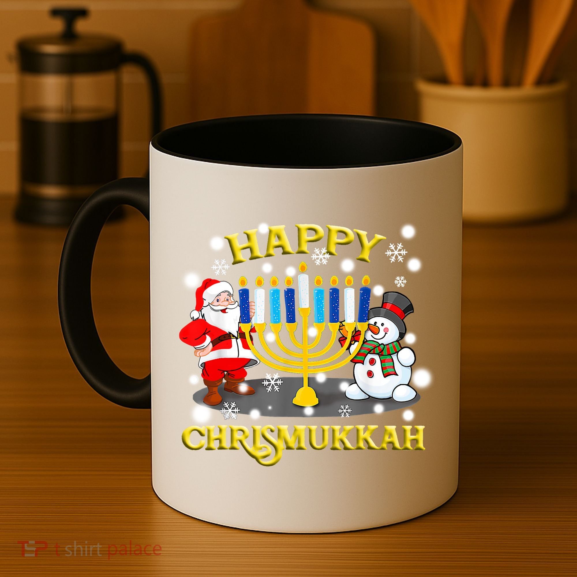Happy Chrismukkah Funny Hanukkah Christmas Jewish Holiday Coffee Mug