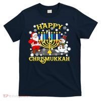 Happy Chrismukkah Funny Hanukkah Christmas Jewish Holiday T-Shirt thumb 0