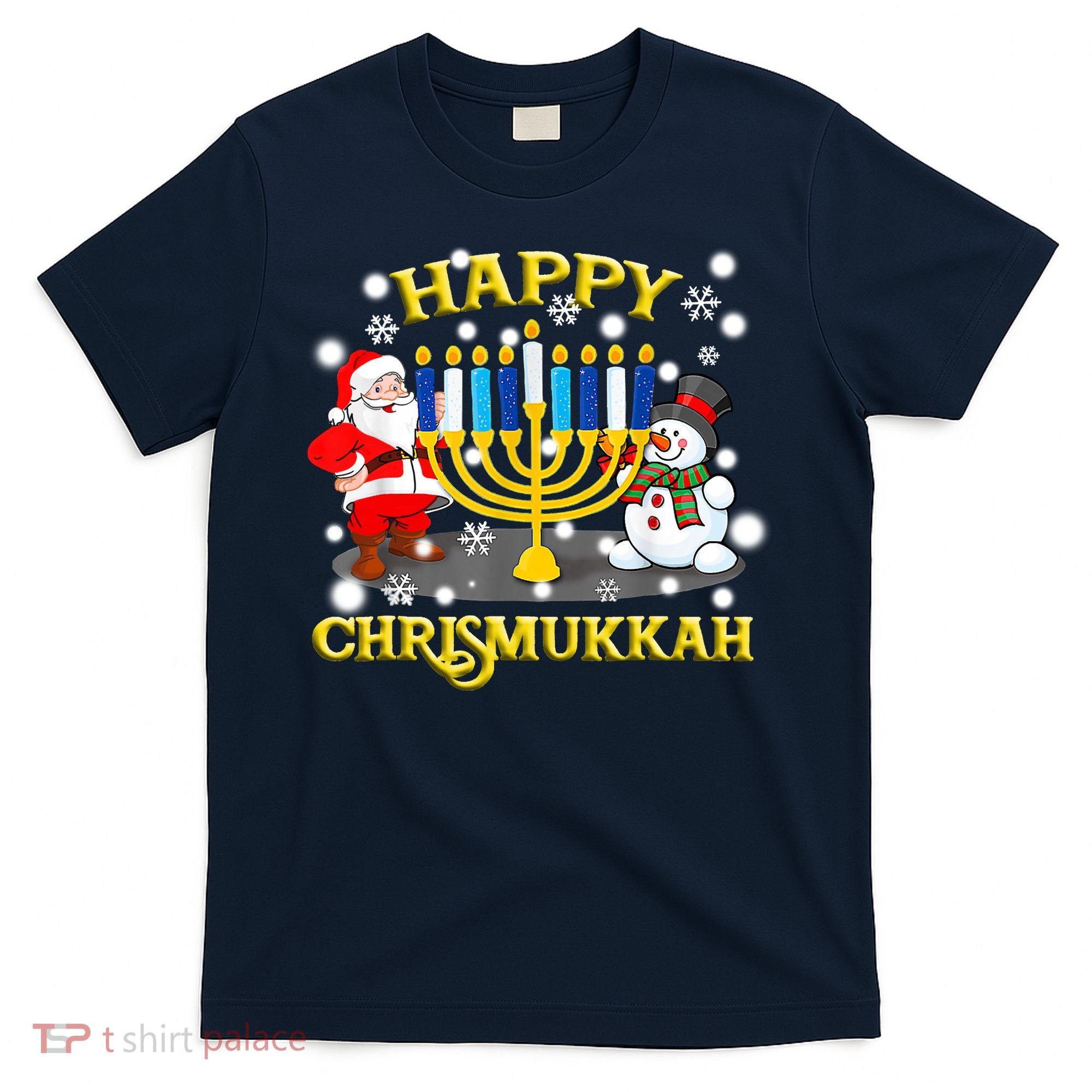 Happy Chrismukkah Funny Hanukkah Christmas Jewish Holiday T-Shirt