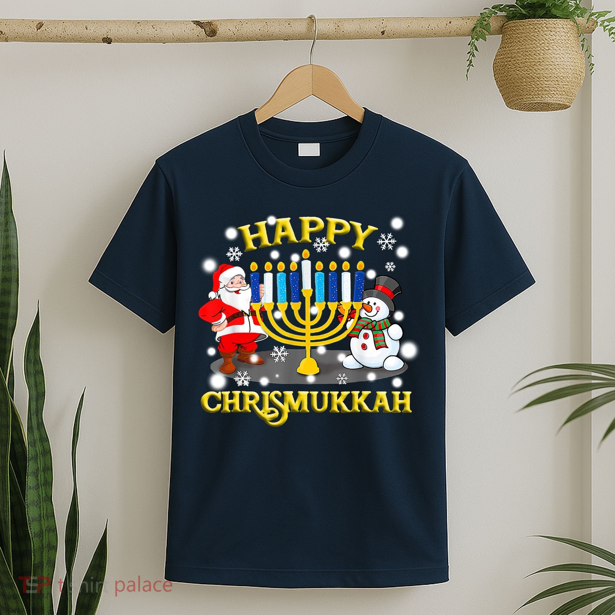 Happy Chrismukkah Funny Hanukkah Christmas Jewish Holiday T-Shirt