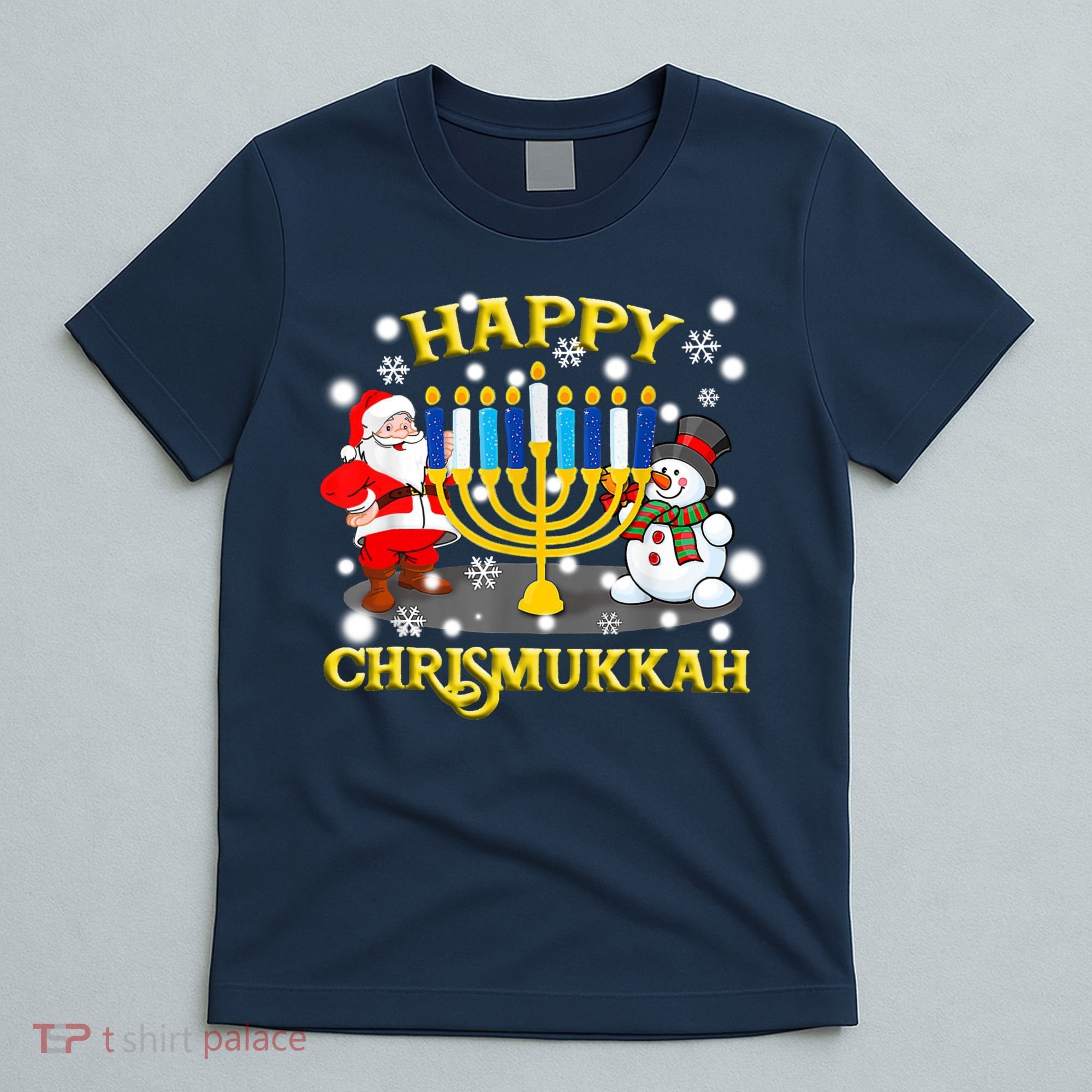 Happy Chrismukkah Funny Hanukkah Christmas Jewish Holiday T-Shirt