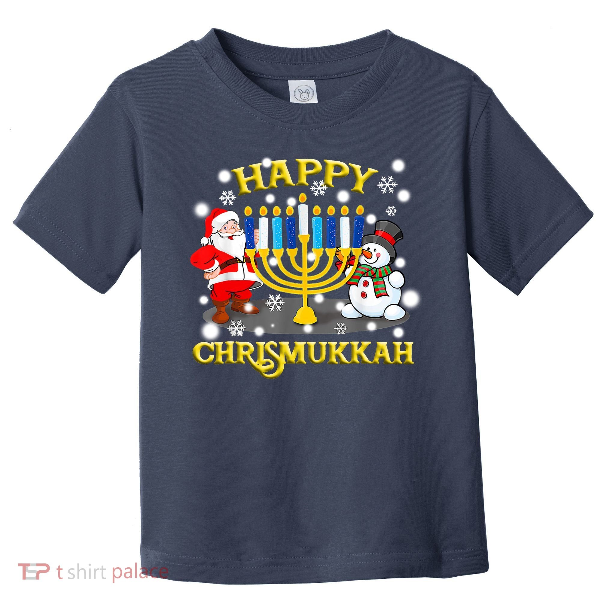 Happy Chrismukkah Funny Hanukkah Christmas Jewish Holiday Toddler T-Shirt