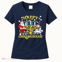 Happy Chrismukkah Funny Hanukkah Christmas Jewish Holiday Women's T-Shirt thumb 0
